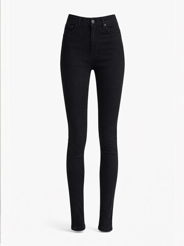 IT'S BASIC Skinny Jeans 'Skinny High Rise Jeans - Jet Black' in Zwart: voorkant