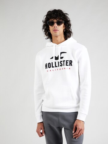 HOLLISTER Sweatshirt in White: front