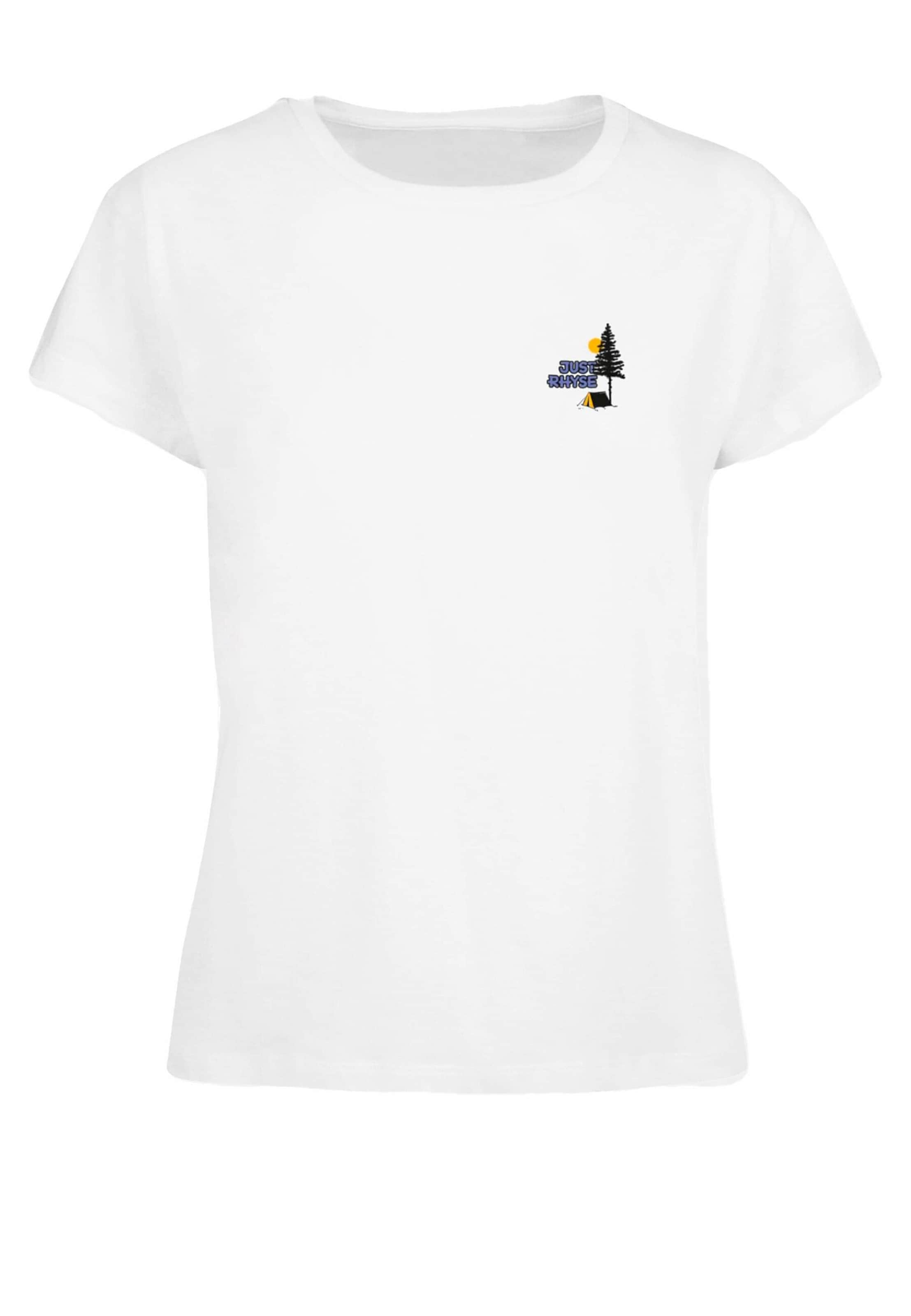 Just Rhyse Shirt 'IntoTheWoods' in White: front