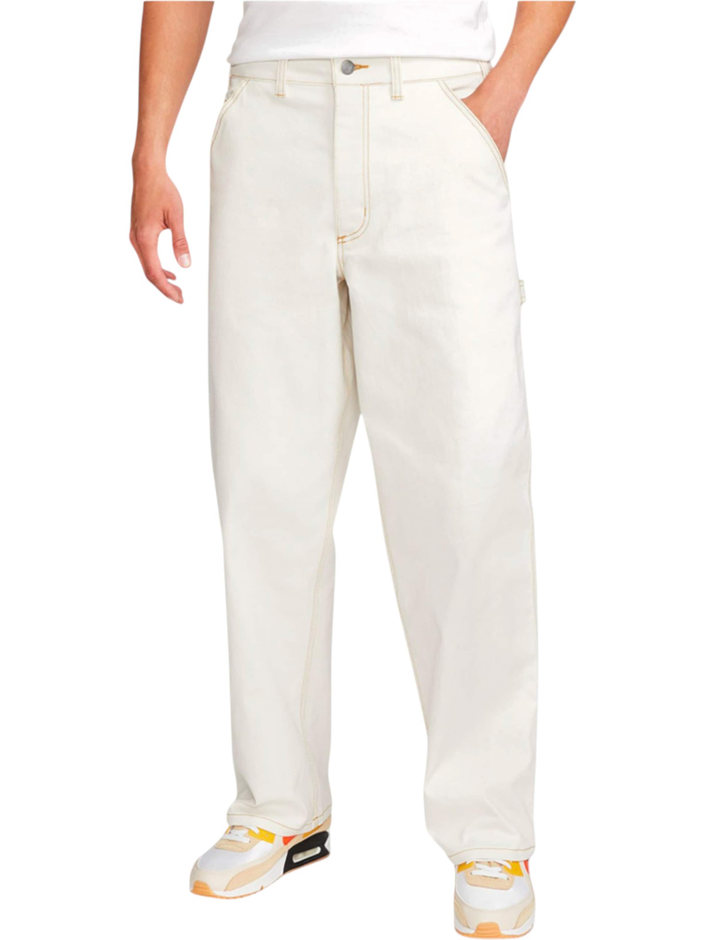 Tapered Pantaloni 'Carpenter' di Nike Sportswear in bianco: frontale