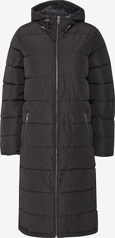 ICHI Wintermantel 'Zelana' in Zwart: voorkant