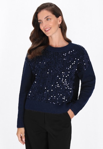 Usha - Jersey en azul: frente