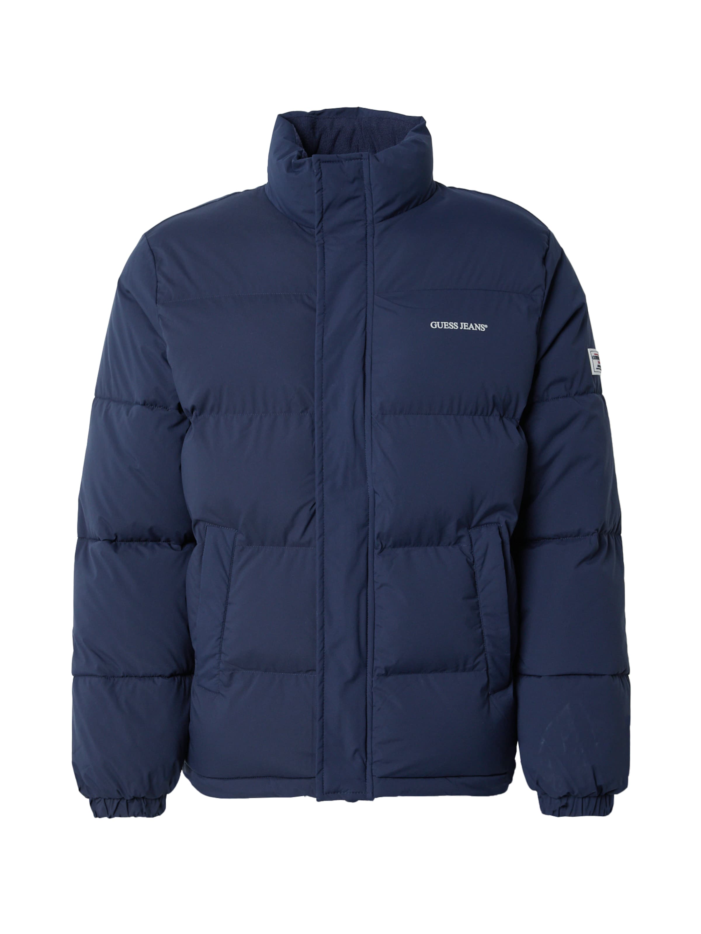 GUESS JEANS Χειμερινό μπουφάν σε μπλε: μπροστά