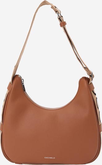 Coccinelle Torba za na rame 'RAQUEL' u ecru/prljavo bijela / konjak / crna, Pregled proizvoda