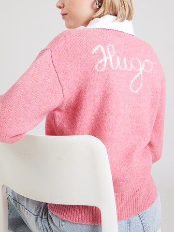 HUGO Trui 'Solanu' in Roze