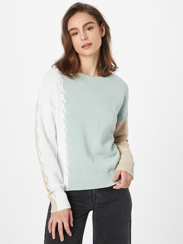 comma casual identity Pullover in Grün: predná strana