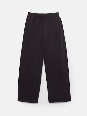 Pull&Bear Wide Leg Housut värissä ruskea