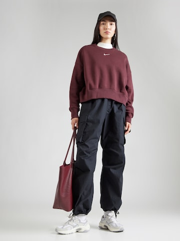 Nike Sportswear Sweatshirt 'Phoenix Fleece' in Red