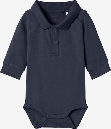 Barboteuse / body 'Holge' NAME IT en bleu : devant