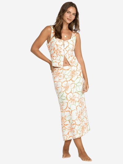BILLABONG Rok 'Tropical High Keep It Smile' in de kleur Ivoor / Mintgroen / Lichtoranje, Productweergave
