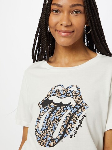 CATWALK JUNKIE Shirt 'Rolling Stones Ocean' in Wit