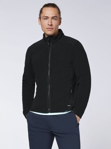 CHIEMSEE Fleecejacke in Schwarz: Vorderseite