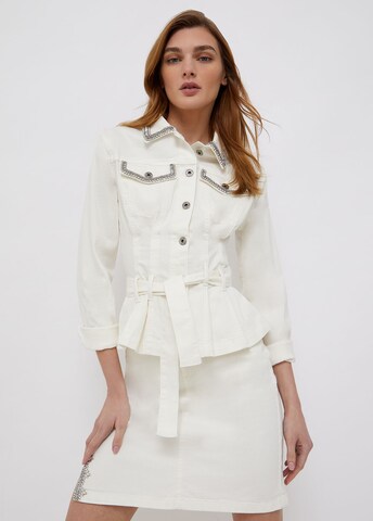 LIU JO JEANS Between-Season Jacket in White: front