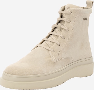 JOOP! Veterboots in Beige: voorkant