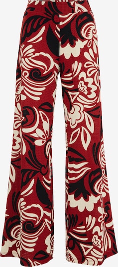 WE Fashion Pantalon en beige / marron / noir, Vue avec produit