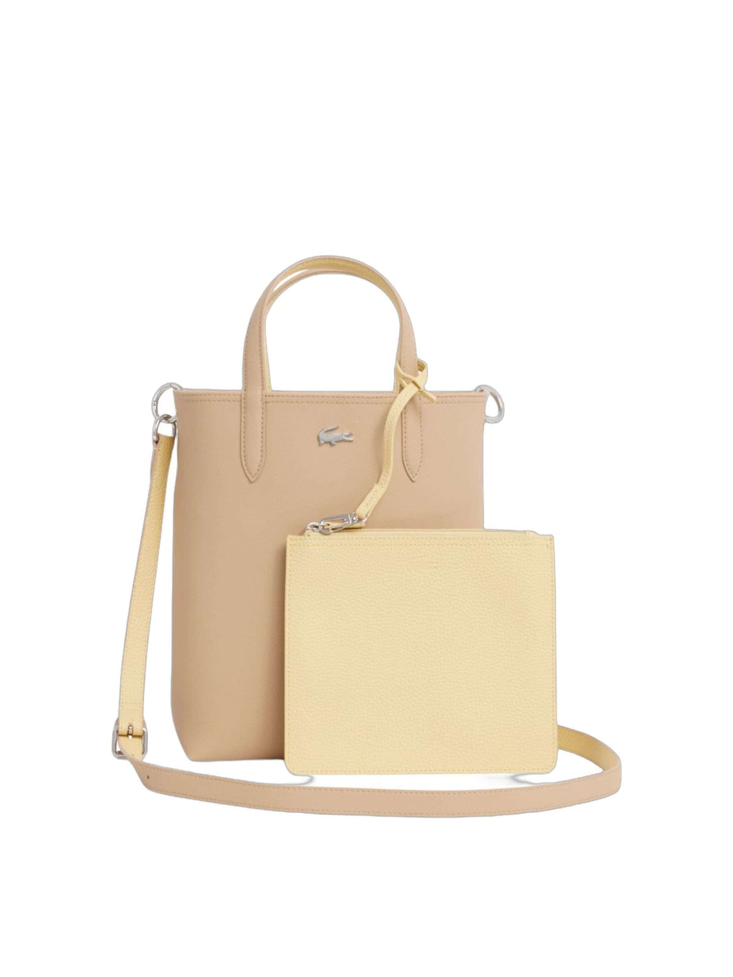 LACOSTE - Shopper en beige: frente