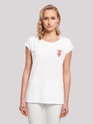 T-shirt 'Disney Winnie The Pooh Tigger' F4NT4STIC en blanc : devant