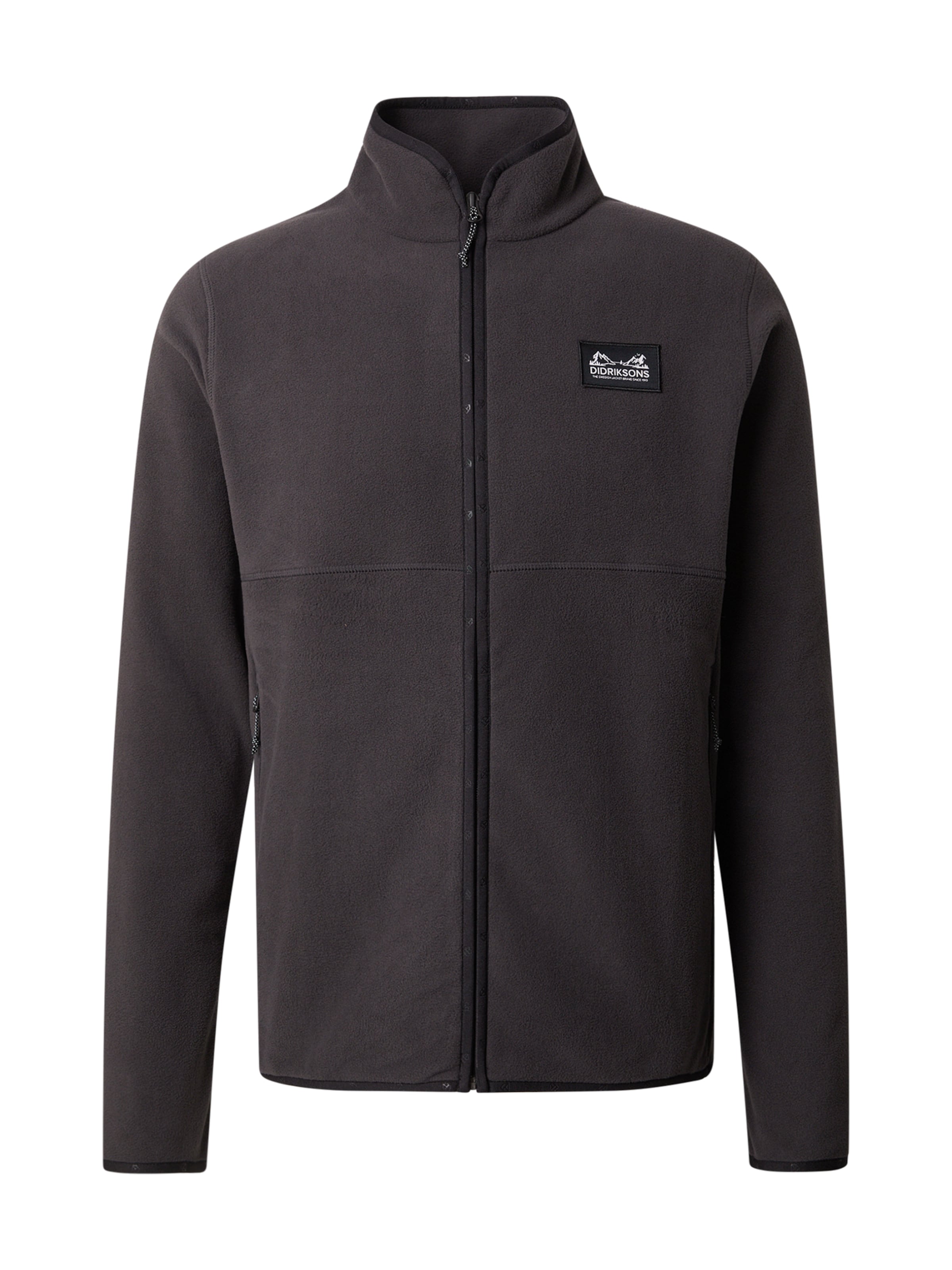 Didriksons Funktsionaalne fliisjakk, värv hall: eest vaates