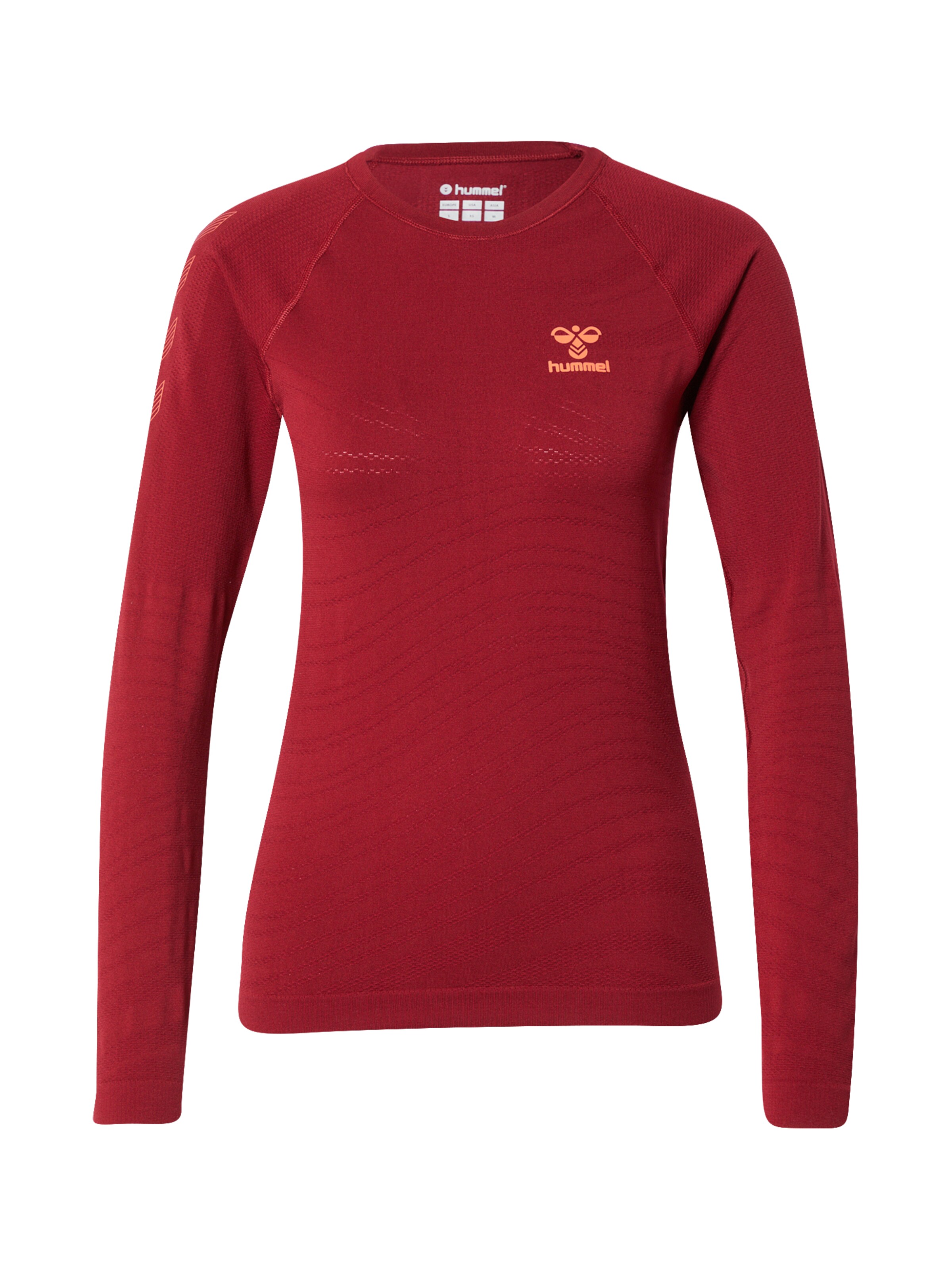 Hummel Funktionsbluse 'Ongrid' i abrikos / rød / hvid, Produktvisning