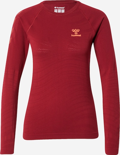 Hummel Sportshirt 'Ongrid' in apricot / rot / weiß, Produktansicht