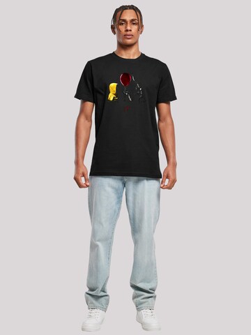 F4NT4STIC Shirt 'IT Georgie Balloon And IT 2017' in Zwart