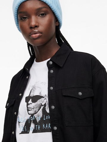 melns KARL LAGERFELD JEANS Starpsezonu jaka 'X Pietro Terzini'