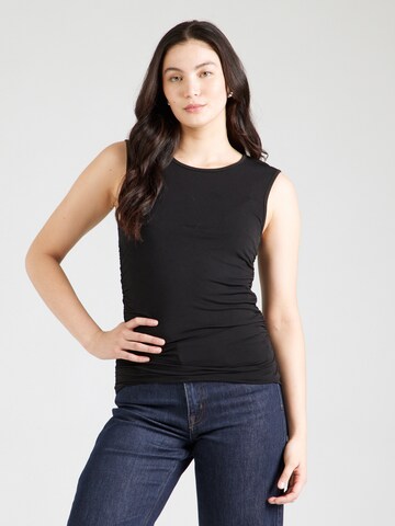 Top 'PCMadison' di PIECES in nero: frontale