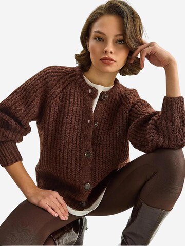 Bianco Lucci Strickjacke in Braun
