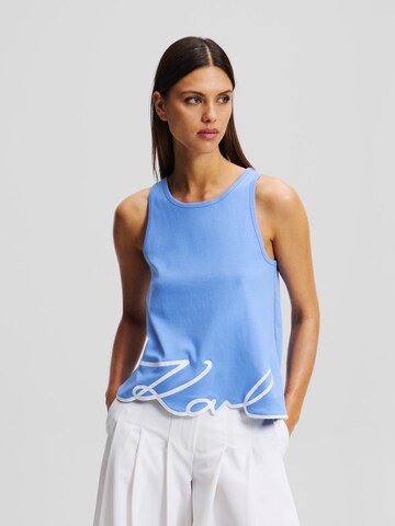 Top di Karl Lagerfeld in blu: frontale