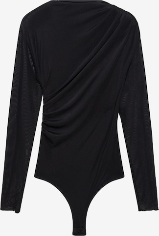 No Matter What Blouse bodysuit in Black: front