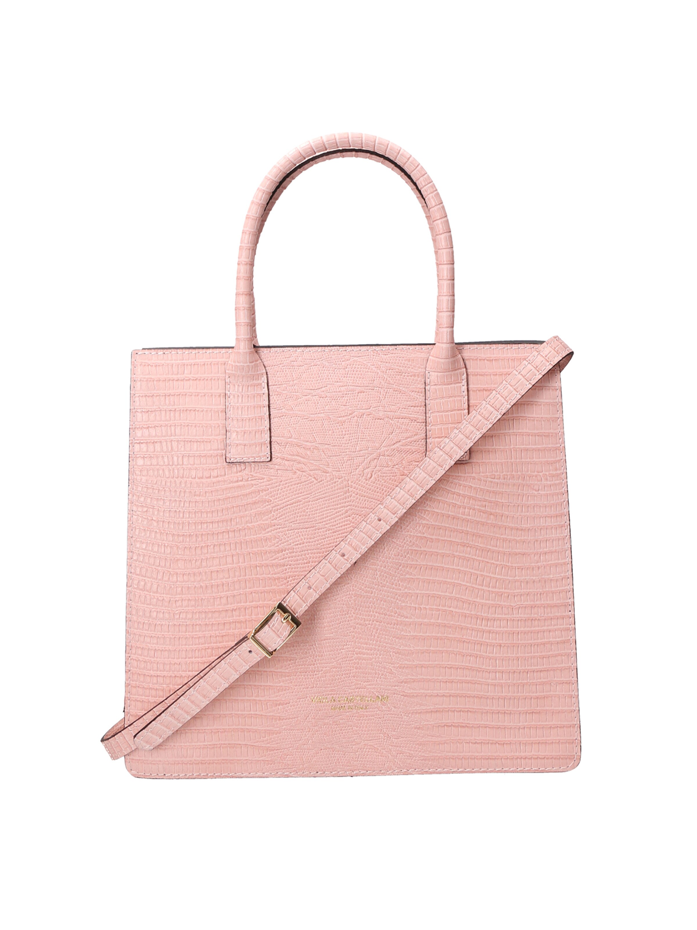 Borsa a mano di Viola Castellani in rosa: frontale