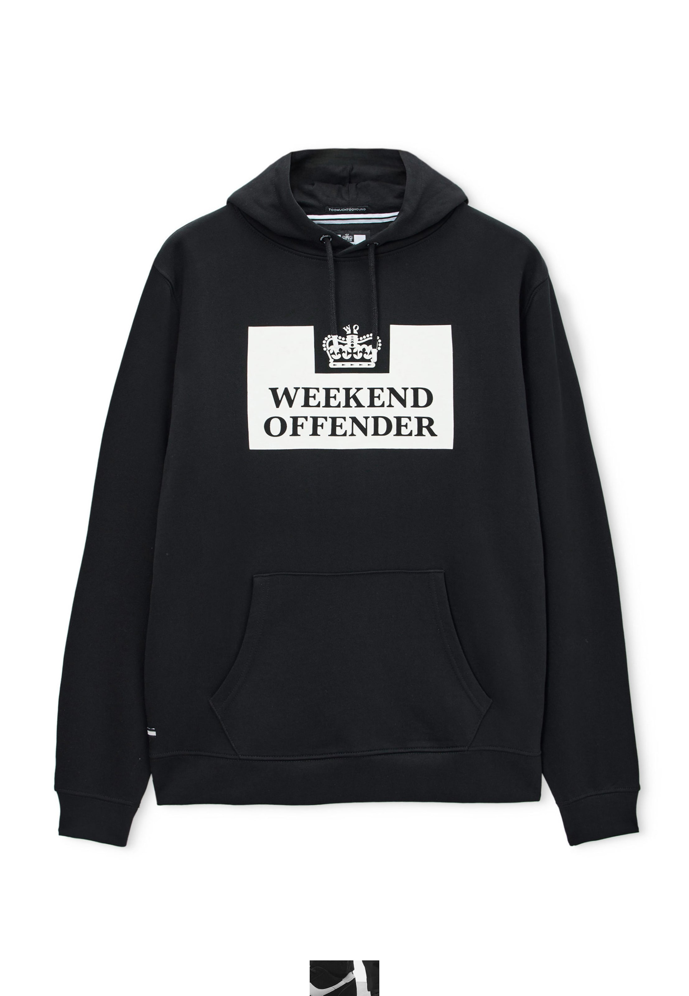 Weekend Offender Sweatshirt in Zwart: voorkant