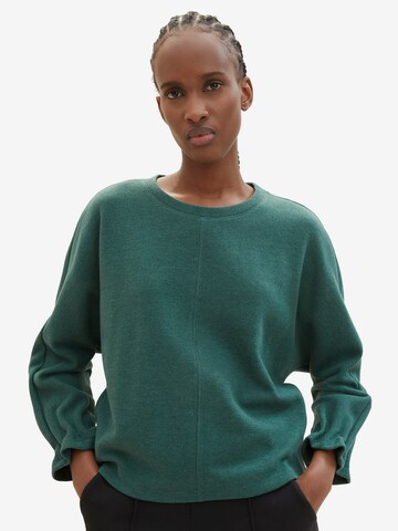 TOM TAILOR DENIM Sweatshirt in Green