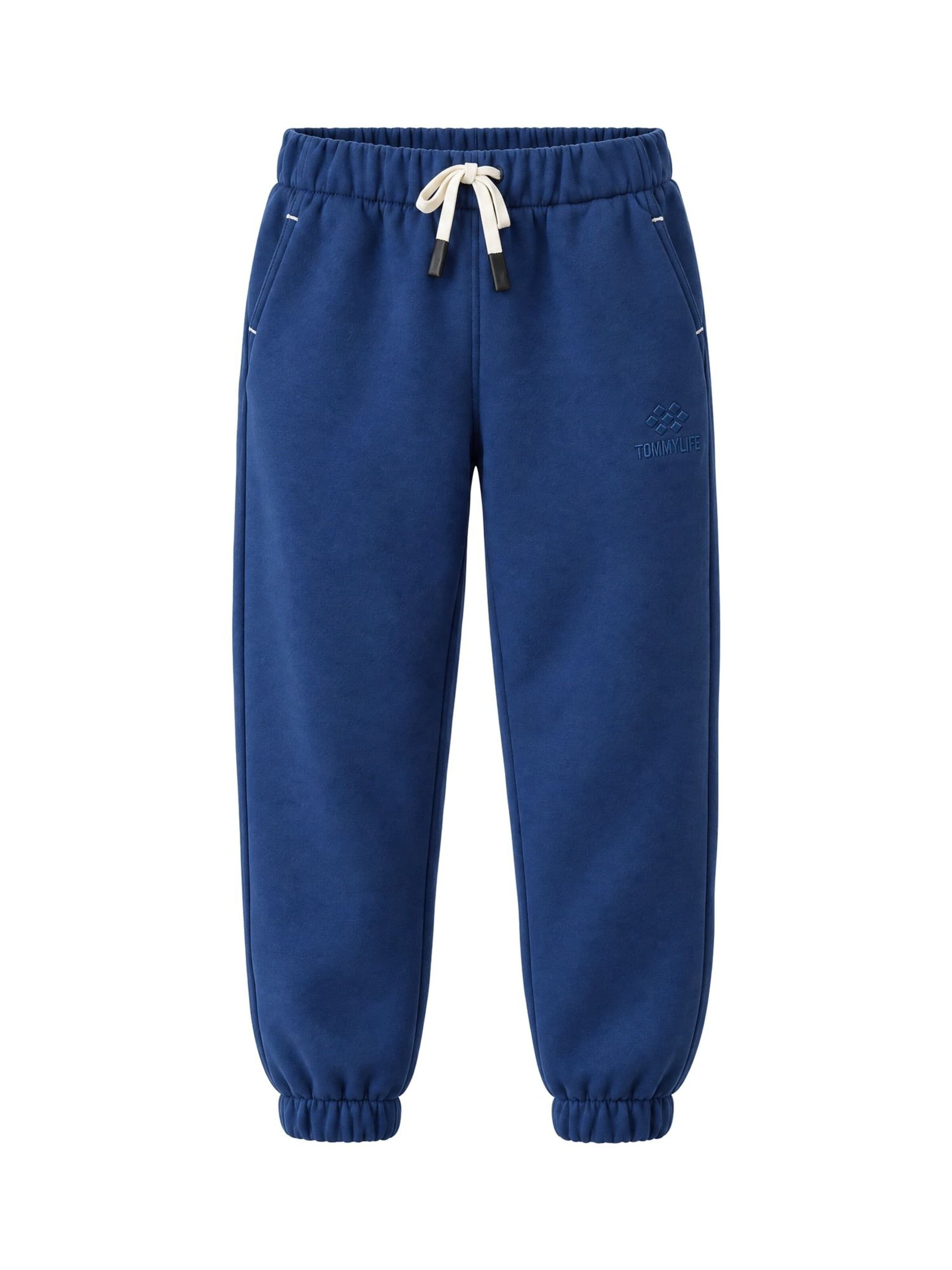 Tommy Life Broek 'TOMMY Kinder Jogginghose' in Blauw: voorkant