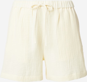 Calvin Klein JeansLoosefit Hlače - bijela boja: prednji dio