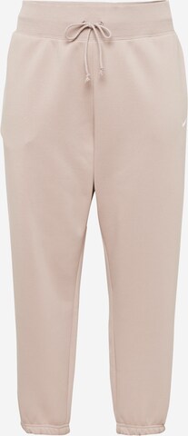 Effilé Pantalon de sport Nike Sportswear en beige : devant