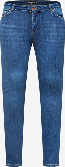 PIECES Curve Jeans 'DELLY' in de kleur Blauw denim, Productweergave