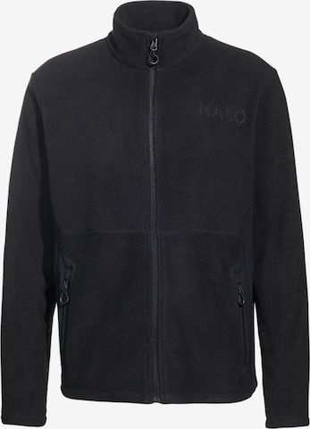 Veste en polaire HALO en noir : devant