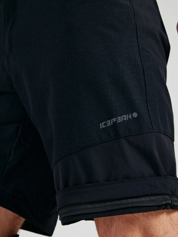 ICEPEAK Regular Ulkoiluhousut 'BRAHAM' värissä musta