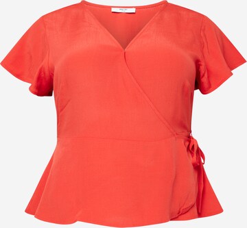 ABOUT YOU Curvy Shirt 'Thea' in Rood: voorkant