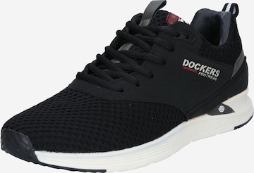 Sneaker low de la Dockers by Gerli pe negru: față