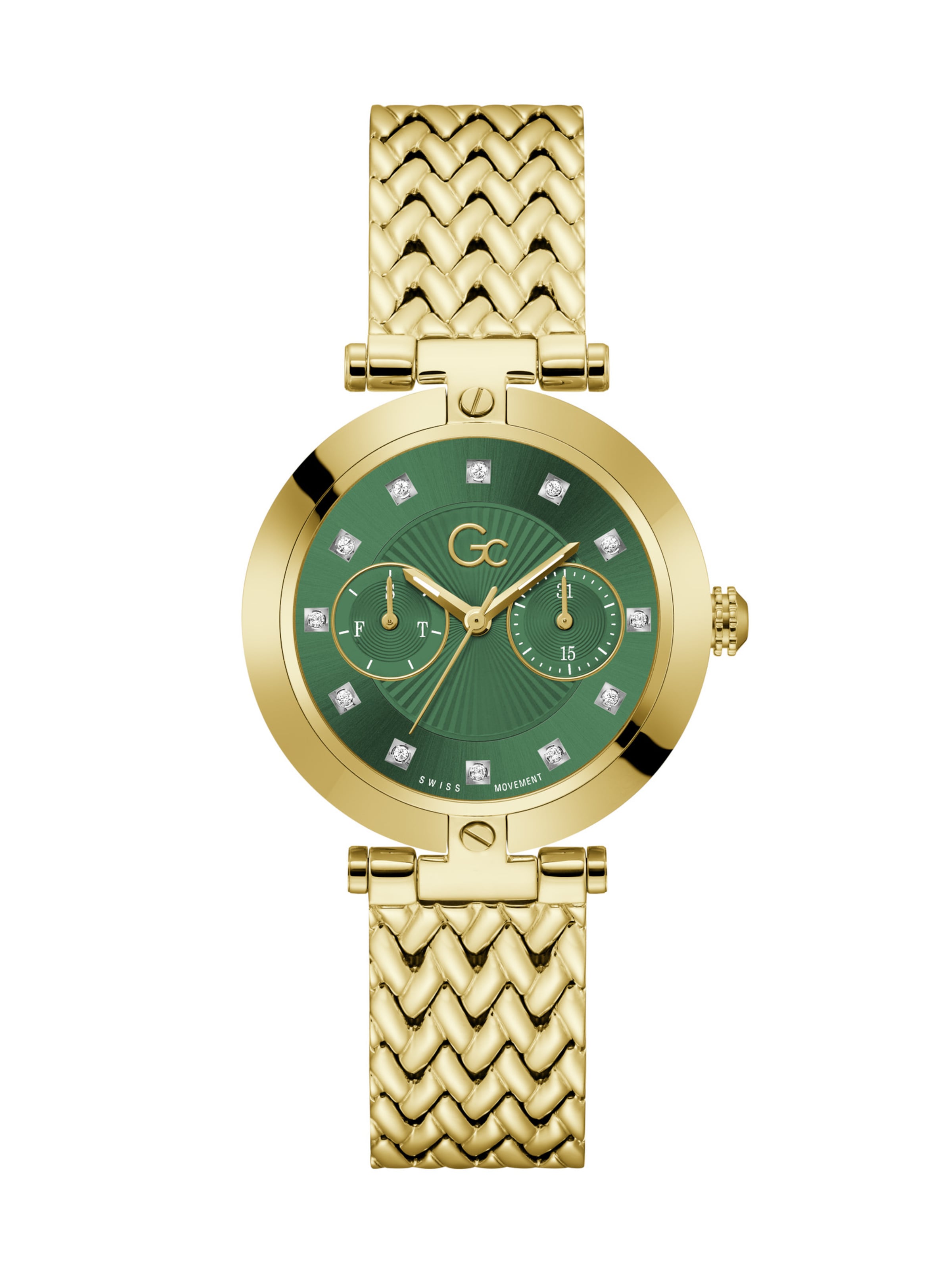 Gc Analog watch 'Gc Vogue' in Yellow: front