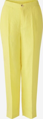 OUI Regular Pleated Pants in Yellow: front