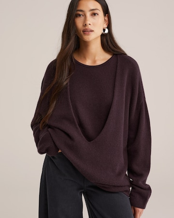 WE Fashion Sweater in Purple: front
