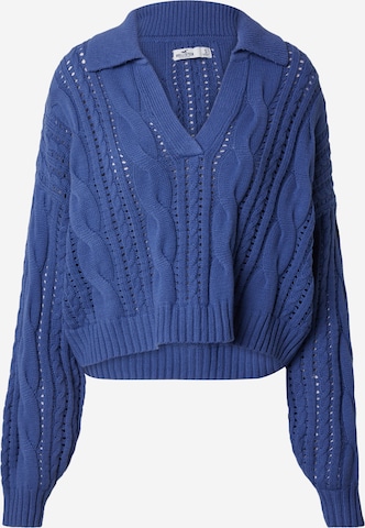 mėlyna HOLLISTER Megztinis: priekis