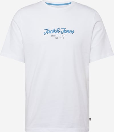 JACK & JONES Shirt 'HENRY' in de kleur Azuur / Zwart / Wit, Productweergave