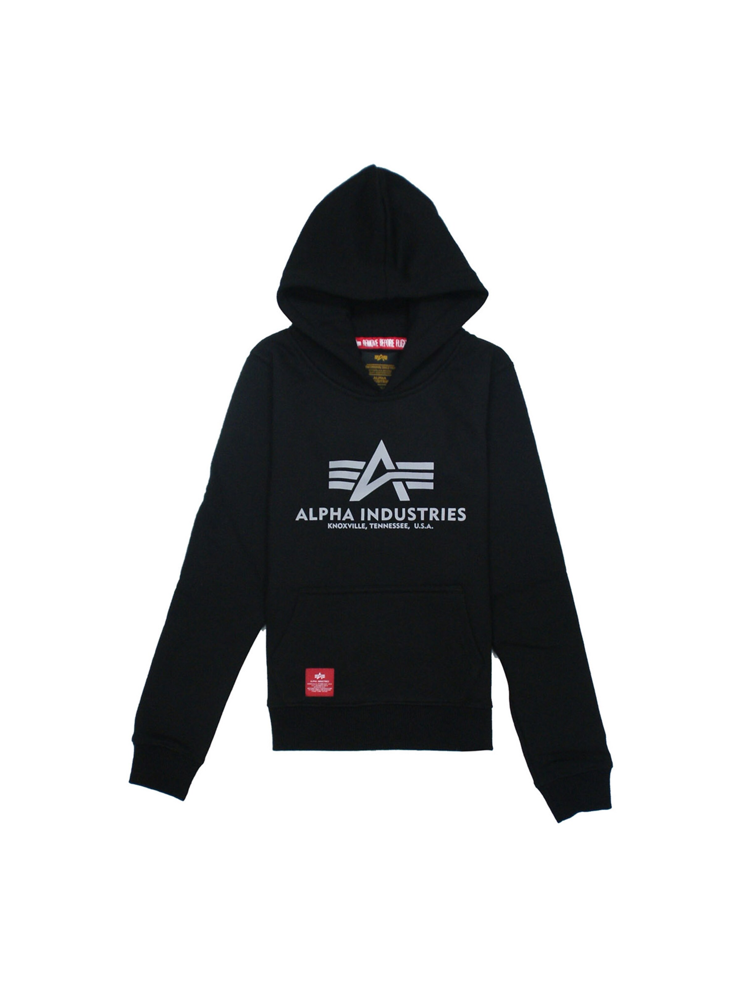 ALPHA INDUSTRIES Sweatshirt in Black: front