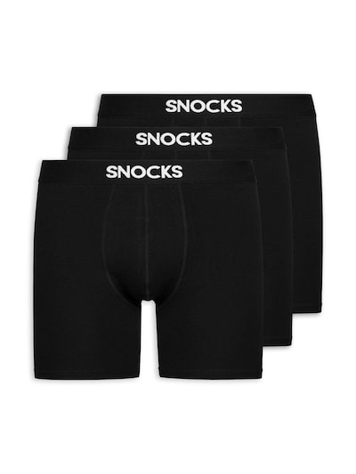 SNOCKS Boxers en noir, Vue avec produit