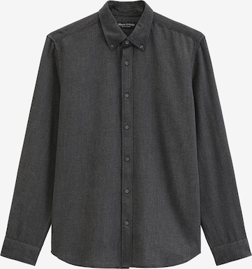 Marc O'Polo Regular Fit Hemd in Schwarz: Vorderseite