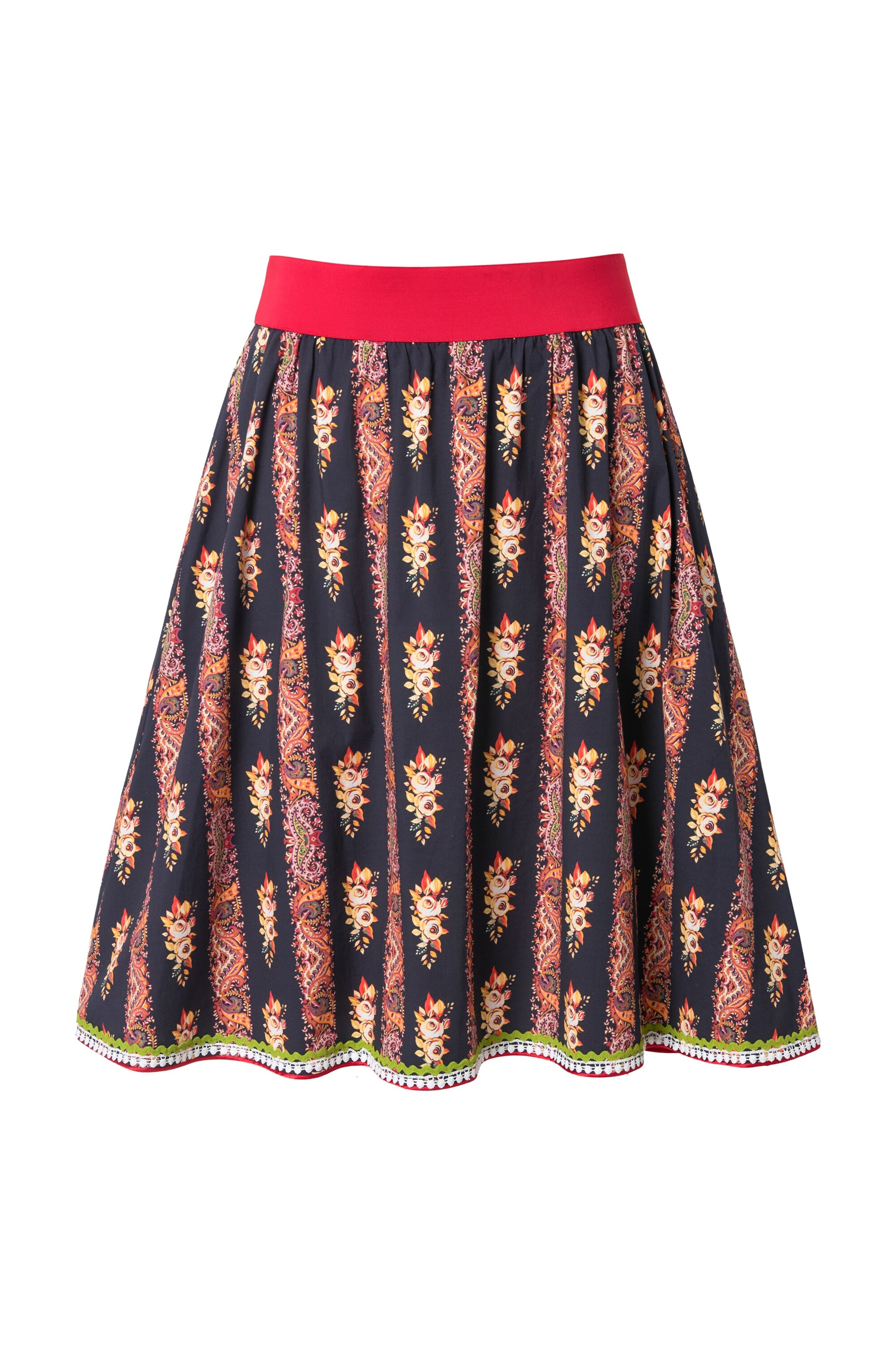 Ulla Popken Rok in Zwart: voorkant